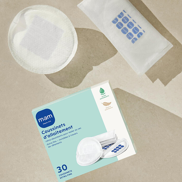Lot de 30 Coussinets d'Allaitement - Taille Unique MAM