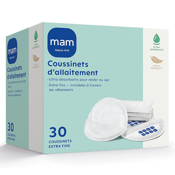 Avis Lot de 30 Coussinets d'Allaitement - Taille Unique