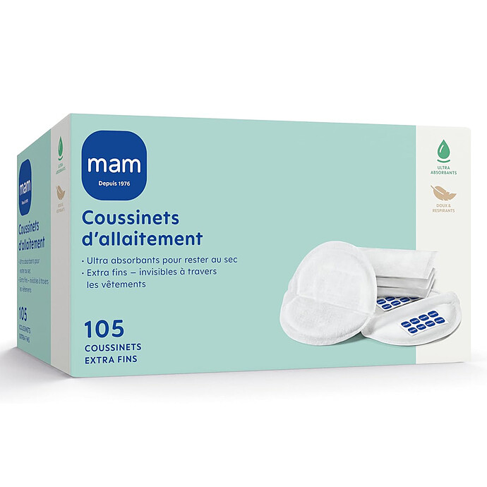 Lot de 105 Coussinets d'Allaitement - Taille Unique MAM