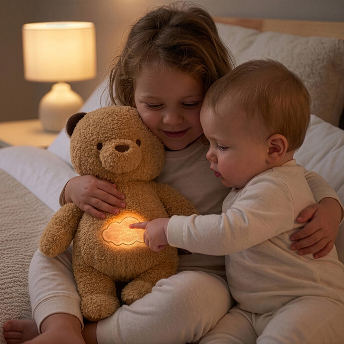 Cookie l'Ours Musical et Lumineux qui Respire Cloud b