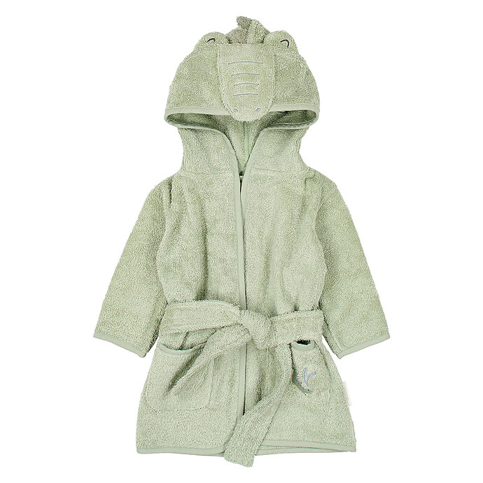 Peignoir Safari Friends Crocodile Vert - 9/12 Mois Little Dutch