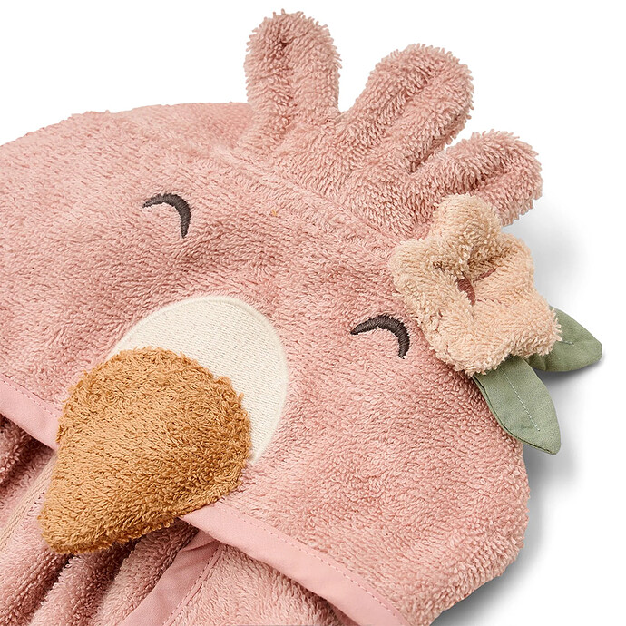 Achat Peignoir Safari Friends Flamant Rose - 1/3 Ans