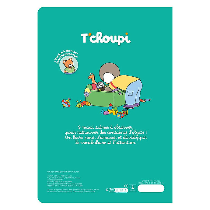 Maxi Cherche et Trouve T'choupi pas cher