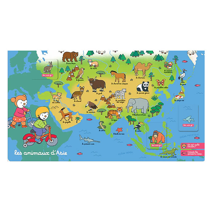 T'choupi Découvre les Animaux du Monde Nathan Editions