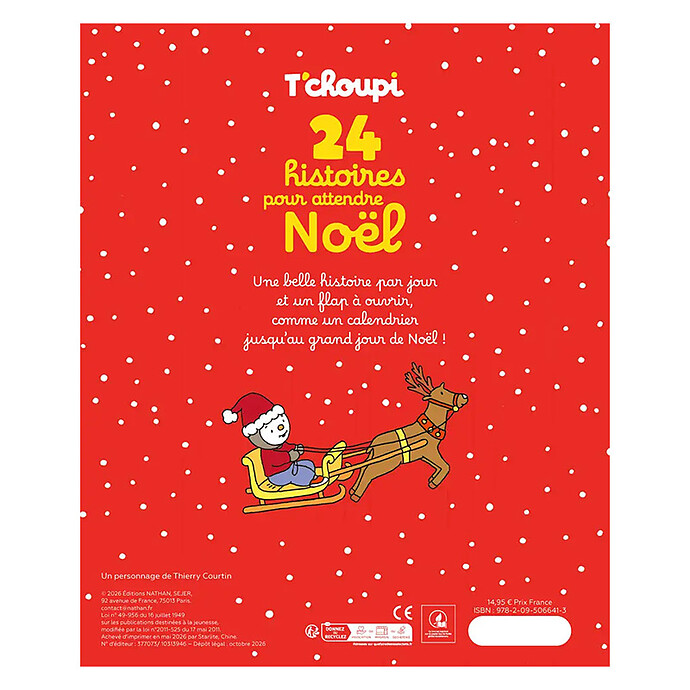 T'choupi 24 Histoires pour Attendre Noël pas cher