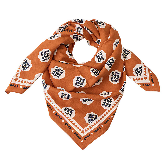 Foulard Adulte - Lollilove Marron Beige Atelier Wagram