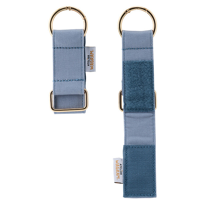 Crochets pour Poussette - Bleu Gris Atelier Wagram