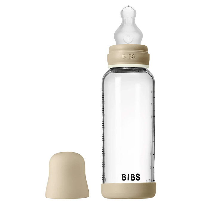 Avis Biberon en Verre Glow Tétine Silicone Vanilla - 240 ml