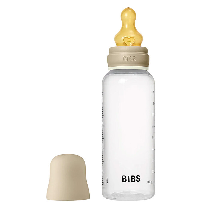 Avis Biberon en Verre Glow Tétine Caoutchouc Naturel Vanilla - 270 ml