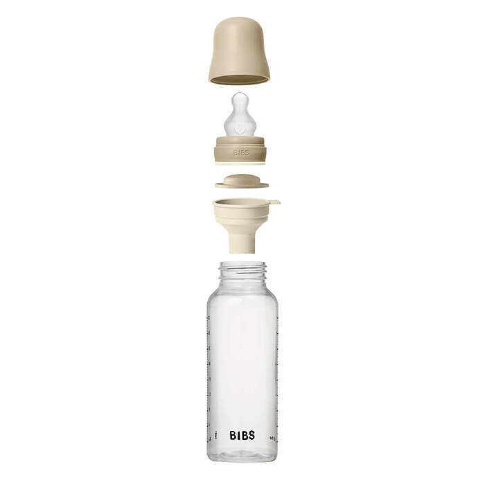 Biberon en Verre Glow Tétine Silicone Vanilla - 270 ml Bibs